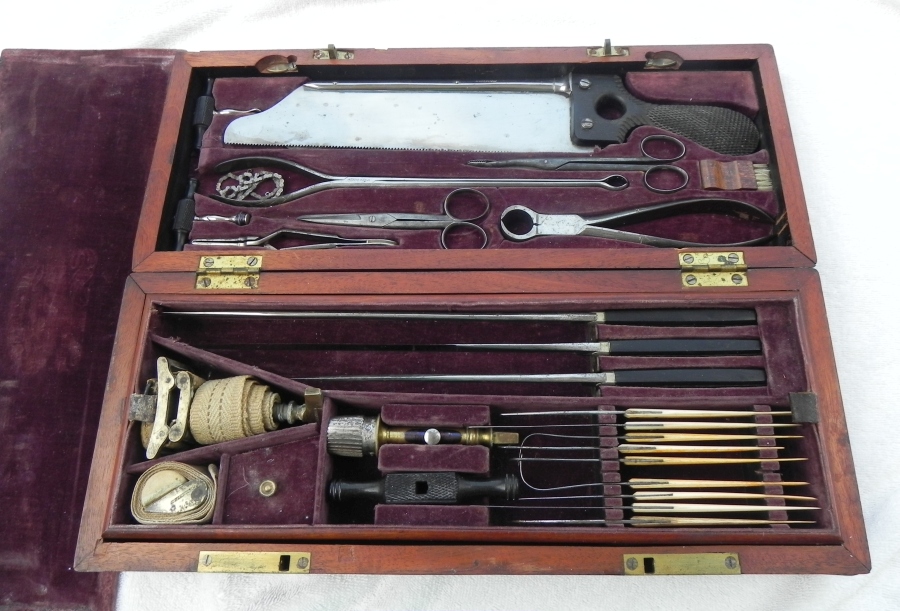 antique medical set